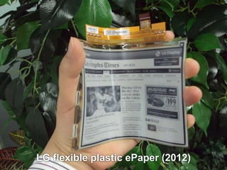 LG flexible plastic ePaper (2012) 
 