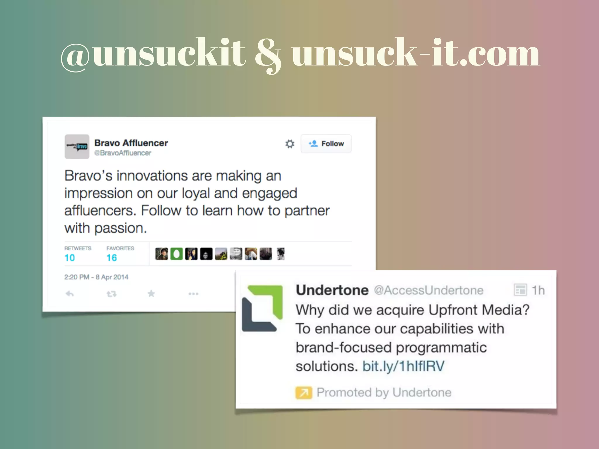 @unsuckit & unsuck-it.com
 
