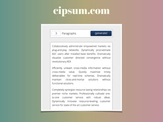 cipsum.com
 