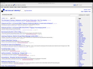 Tagging: Emerging Trends