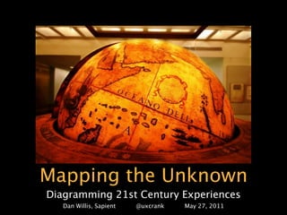 Mapping the Unknown
Diagramming 21st Century Experiences
   Dan Willis, Sapient   @uxcrank   May 27, 2011
 