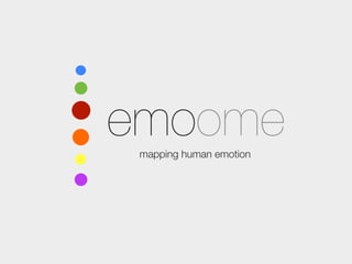 emoome
 mapping human emotion
 