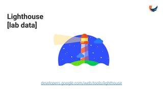 Lighthouse
[lab data]
developers.google.com/web/tools/lighthouse
 