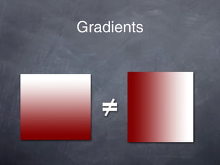Gradients
 