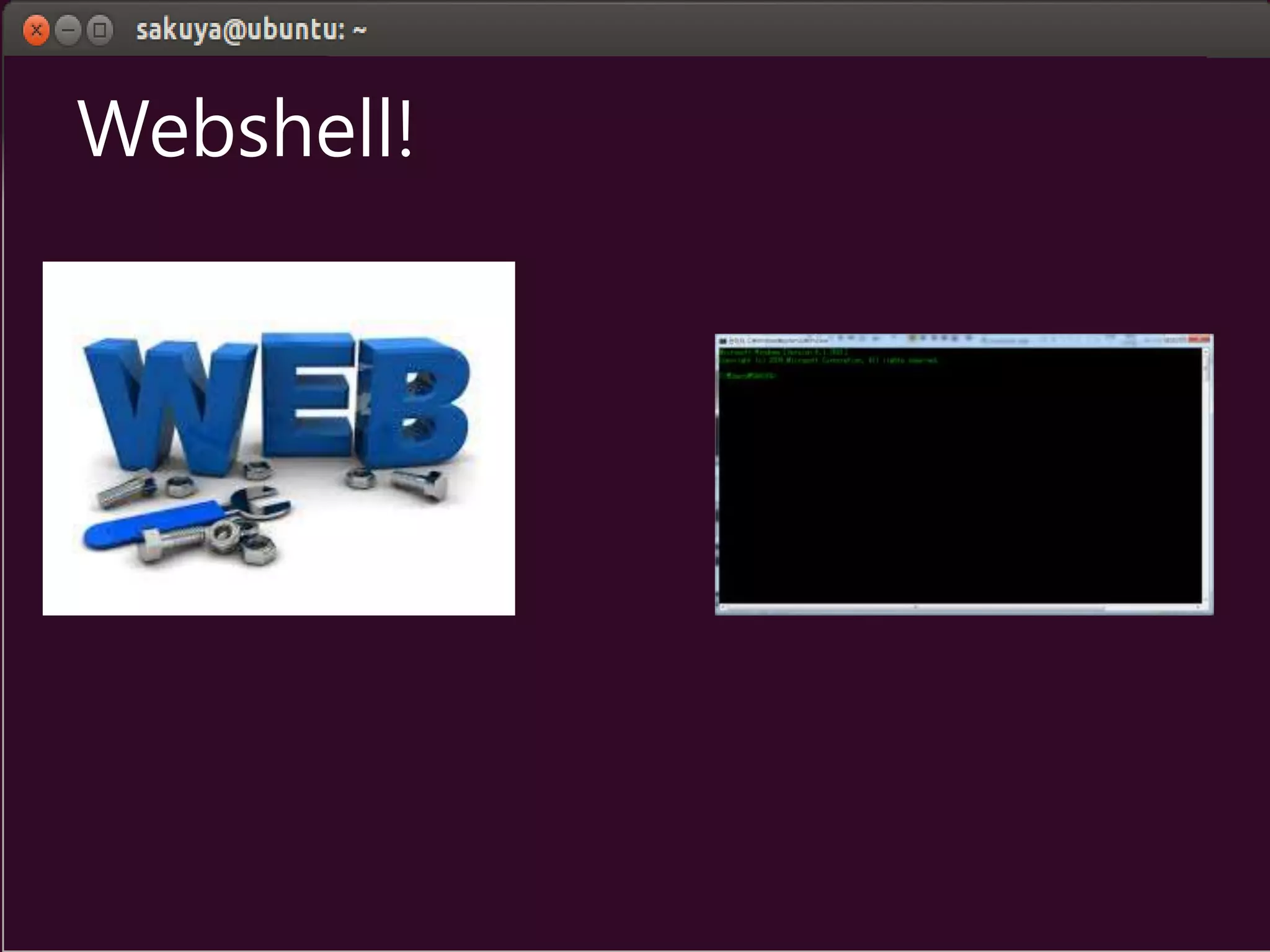 Webshell!
 