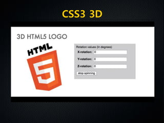 CSS3 3D
 