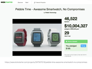 https://www.kickstarter.com/projects/597507018/pebble-time-awesome-smartwatch-no-compromises
 