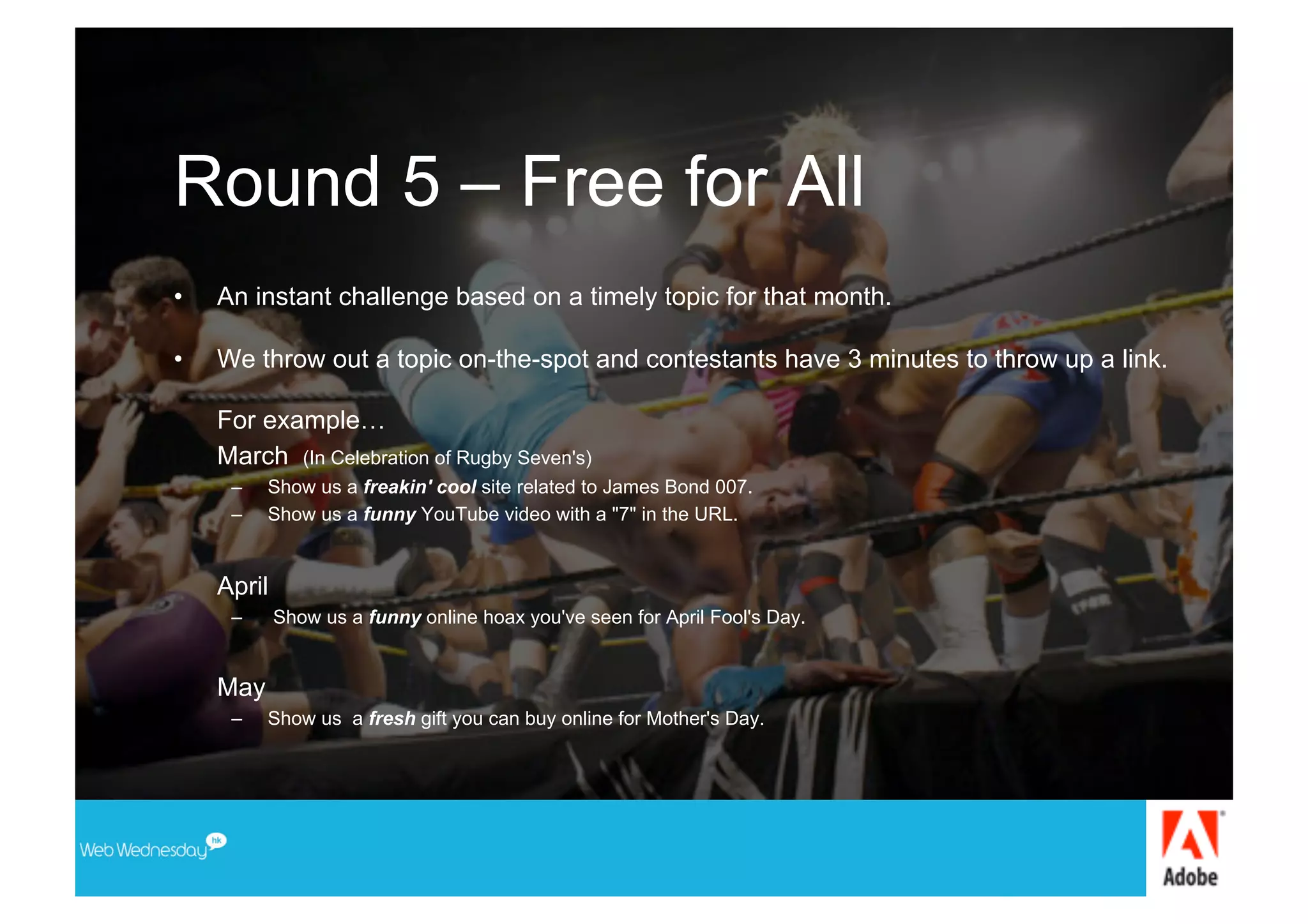 Web Wednesday - First 2 Forward Game Show