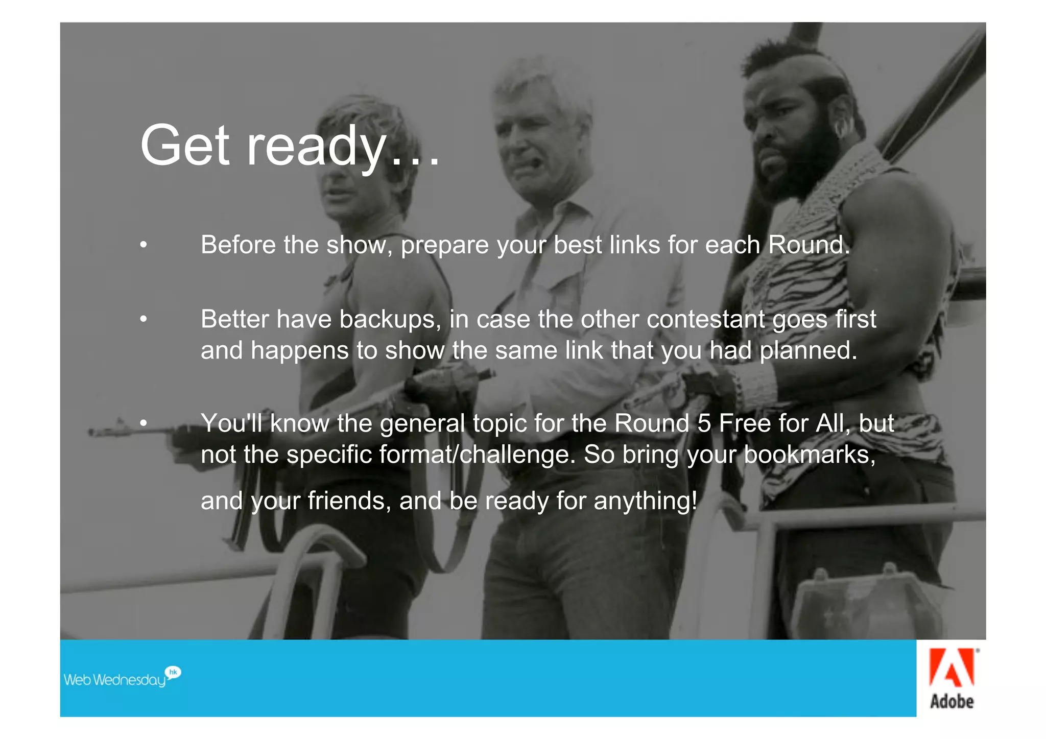 Web Wednesday - First 2 Forward Game Show