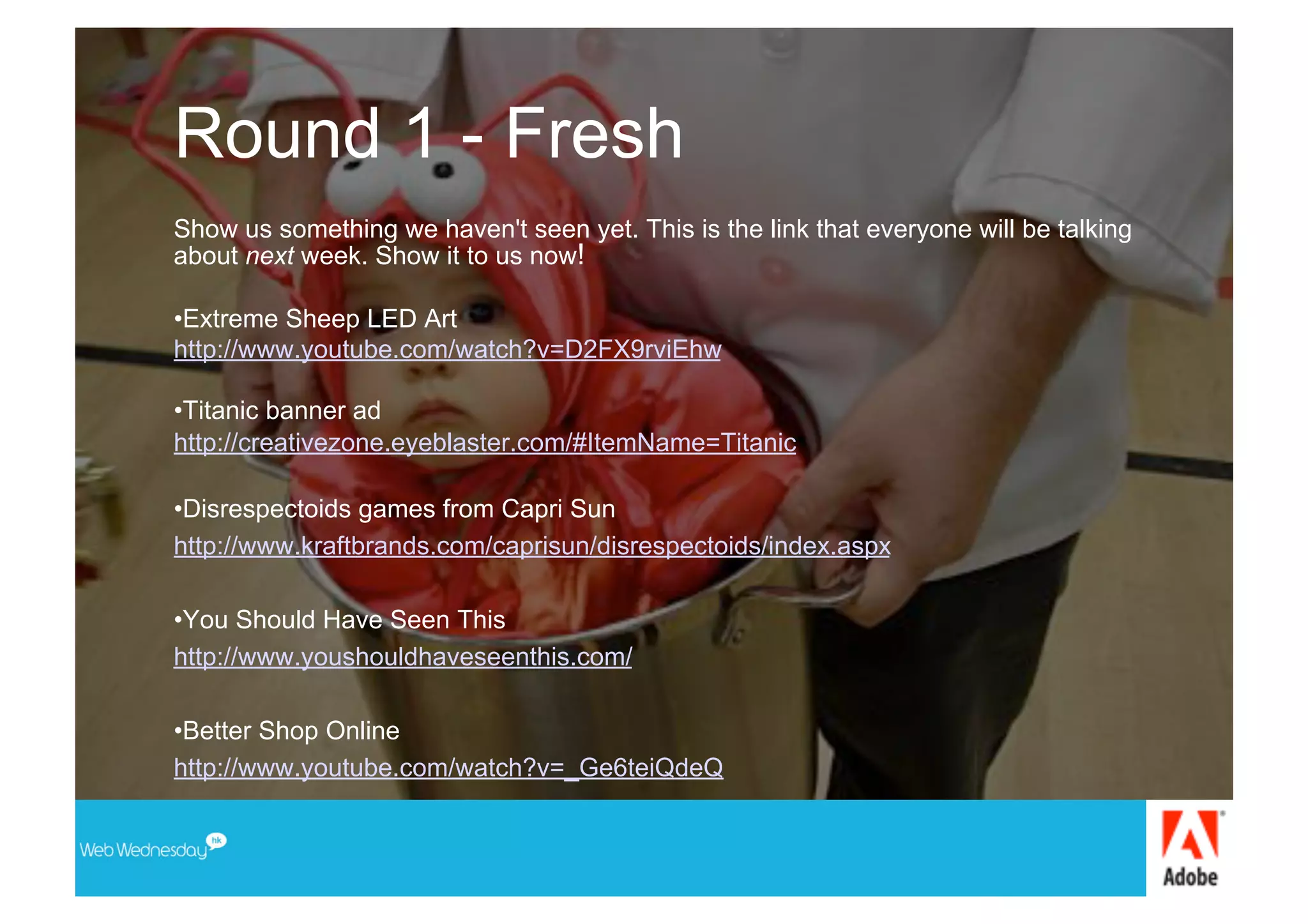 Web Wednesday - First 2 Forward Game Show