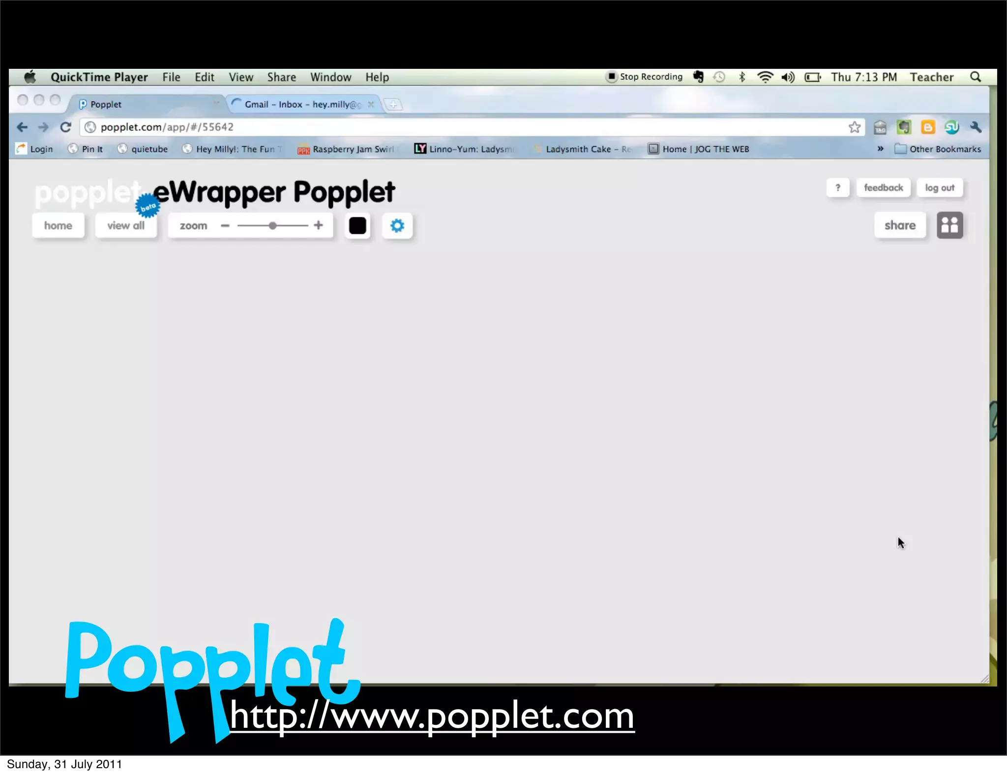 Popplet       http://www.popplet.com
Sunday, 31 July 2011
 