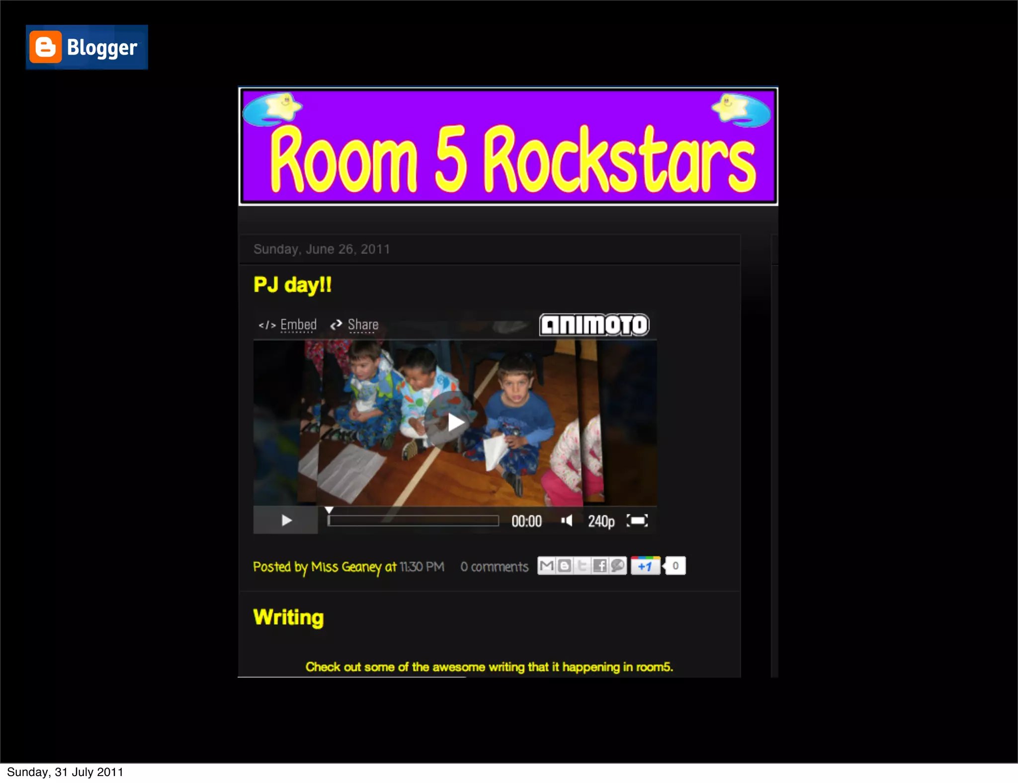 Sunday, 31 July 2011
 