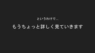 もうちょっと詳しく見ていきます
というわけで...
 