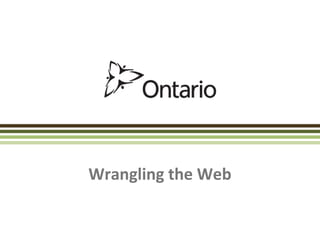 Wrangling the Web

 