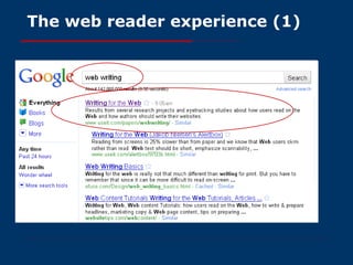 The web reader experience (1) 