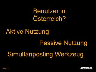 Page 9Aktive NutzungPassive Nutzung