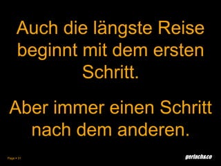 Page 29Die Lösung lautet…WordpressOpen Source CMS und Blog-SystemLäßt sich bei jedem Provider installieren (oder ist bereits installiert)Einfach Integration Ihre Social Media AktivitätenProfessionelle Gestaltungstemplates (s.g. Themes) ab $ 20,- zum Download erhältlich