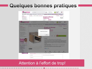 Attention à l’effort de trop!
 