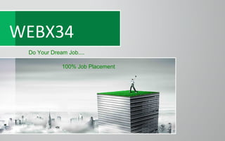WEBX34
Do Your Dream Job....
100% Job Placement
 