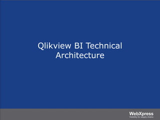 Qlikview BI Technical
Architecture
 