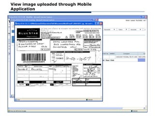 View image uploaded through Mobile
Application
 