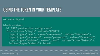 Node.js Authentication & Data Security | PDF