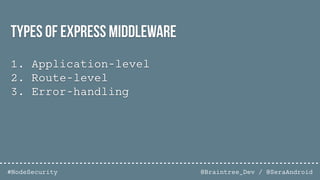 Node.js Authentication & Data Security | PDF