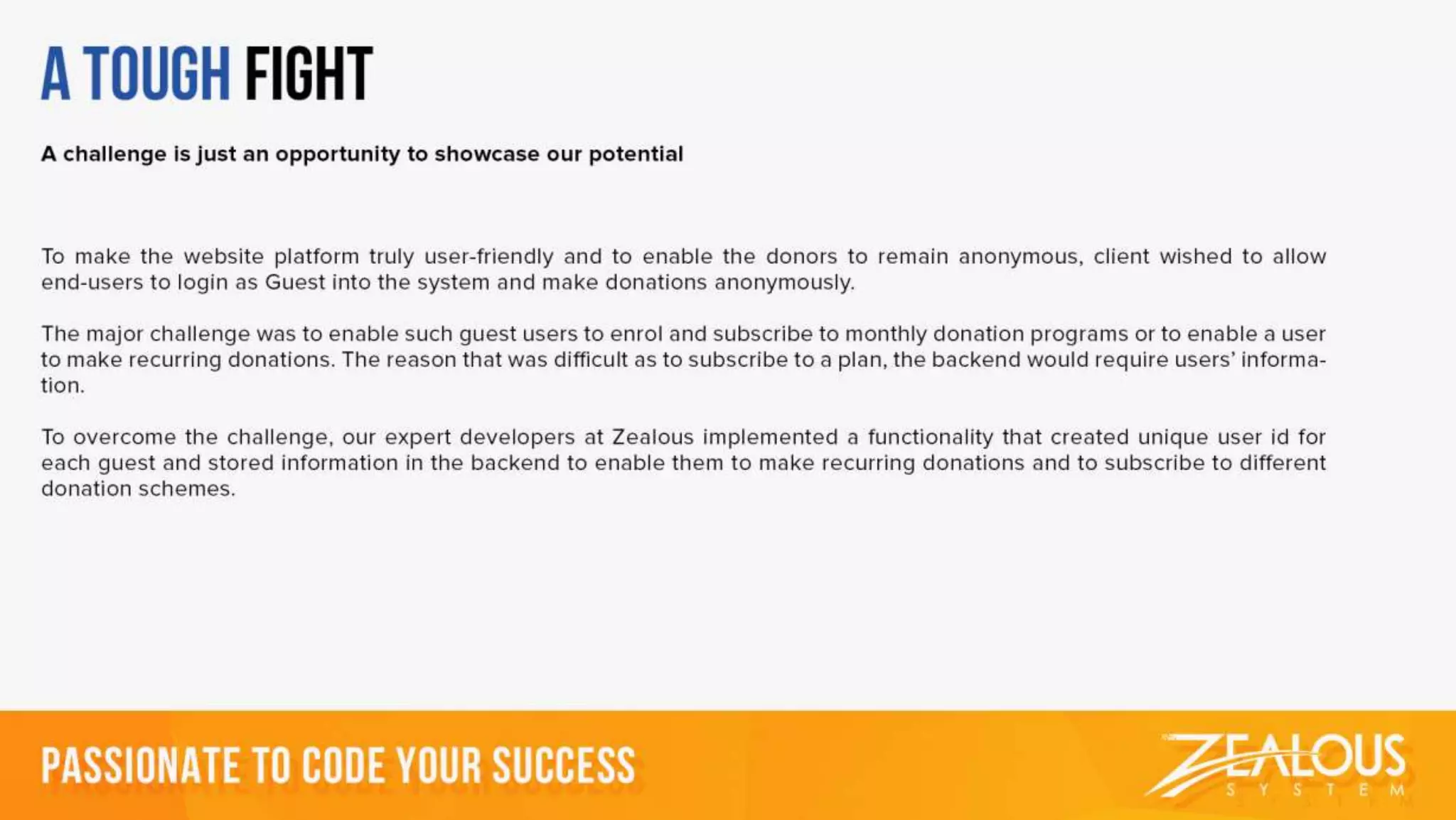 Captivating UI and Payment Integration for a Non-Profit Organisation
