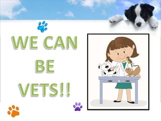 We can be vets!