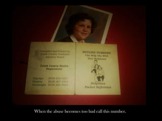 When the abuse becomes too bad call this number.
 