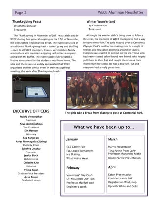 WECE newsletter 2011-2012