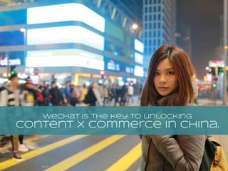 About this presentation 
The problem to be solved. 
wechat has quickly moved into the position 
of leader in china’s socia...