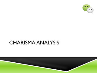 CHARISMA ANALYSIS
 