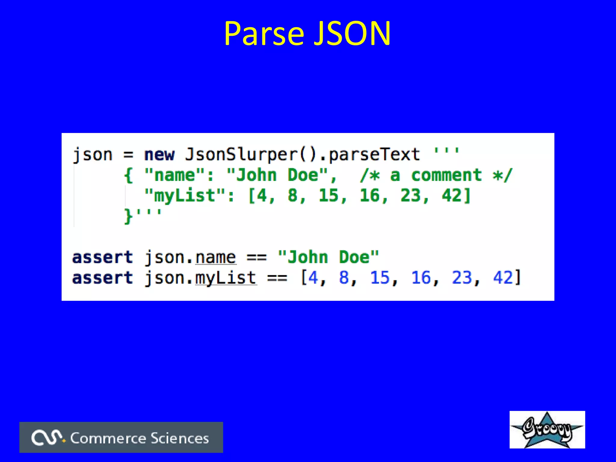 Parse JSON