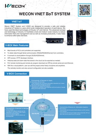 Wecon V-NET IIoT System