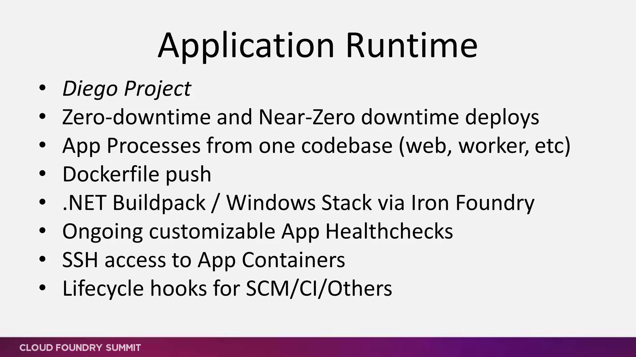 Application Lifecycle
 