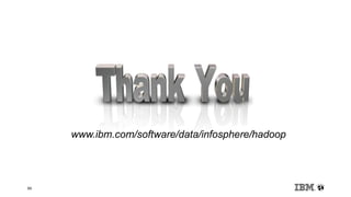 65 65
www.ibm.com/software/data/infosphere/hadoop
 