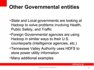 Hadoop in Public Sector | PPT