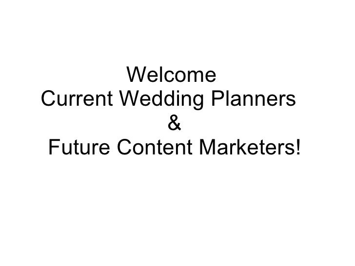 Wedding Planner Content Marketing