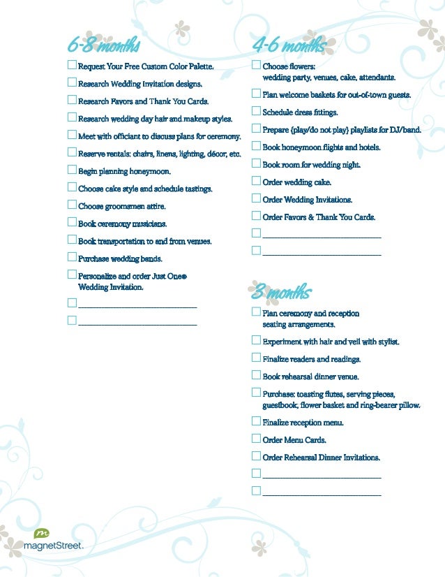 wedding planning checklist wedding preparation checklist