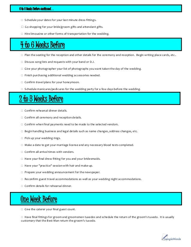 wedding planning timeline wedding plan schedule