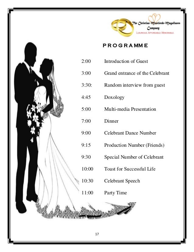 An Event Proposal Wedding Anniversary Proposal