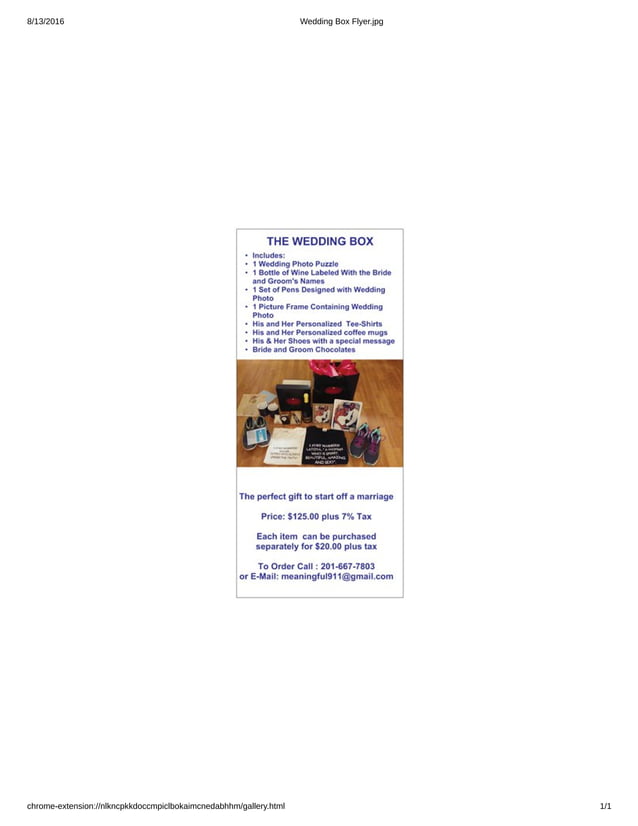 The Wedding Box PDF