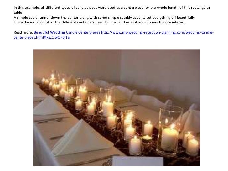 Wedding Candle Centerpieces