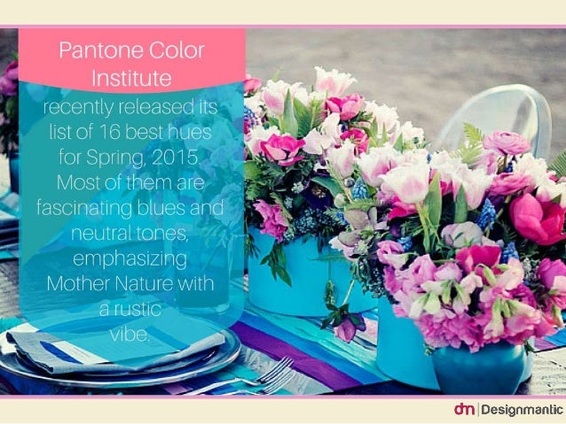 wedding color trends for spring 2015