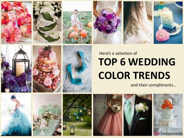 wedding color trends for spring 2015
