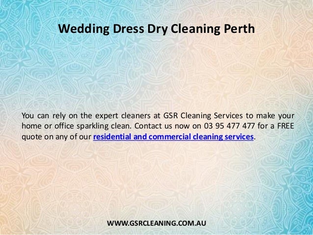 Wedding Dress Dry Cleaning Perth