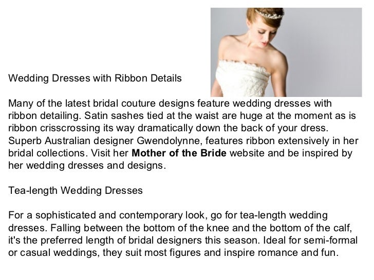 Wedding dresses and bridal gown trends