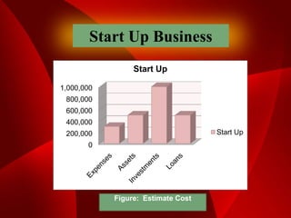 Start Up Business
0
200,000
400,000
600,000
800,000
1,000,000
Start Up
Start Up
Figure: Estimate Cost
 
