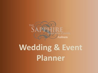 Wedding & Event
Planner
 
